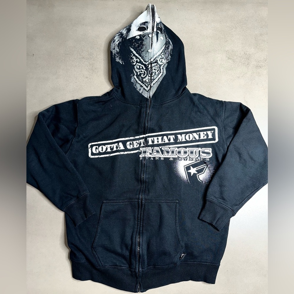 FSAS Famous Stars & Straps Get Money Full Zip Hoodie - M
